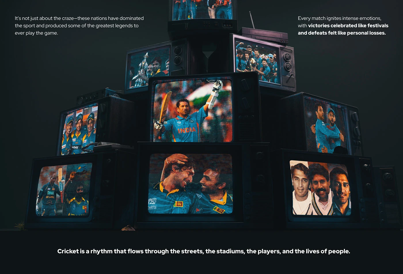 Broadcast-ready cricket graphics package