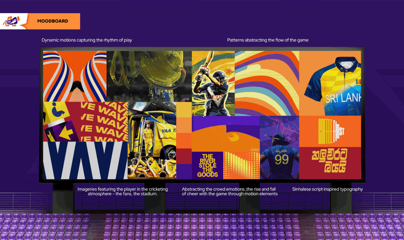 Motion identity for T20 cricket branding