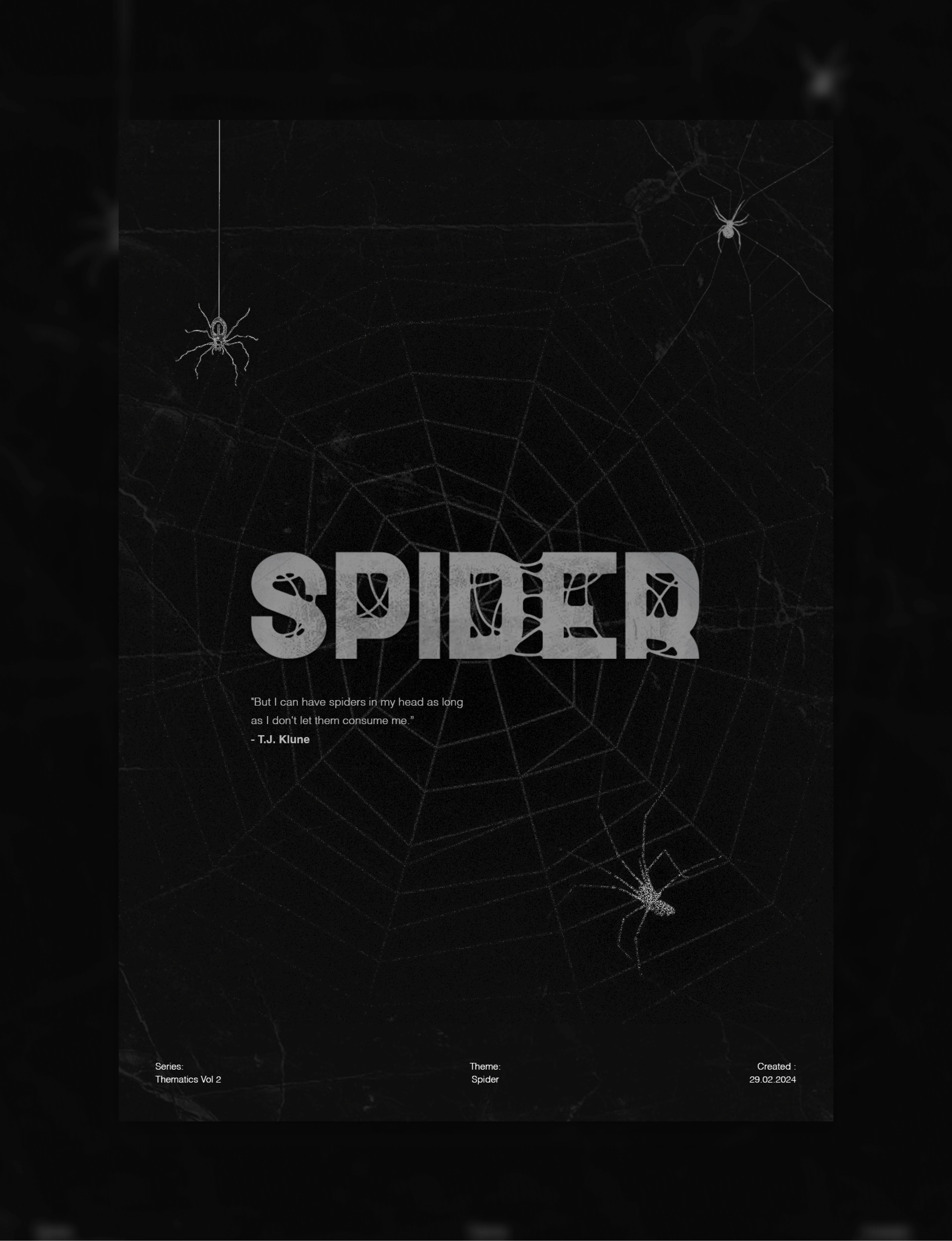 Editorial poster layout design