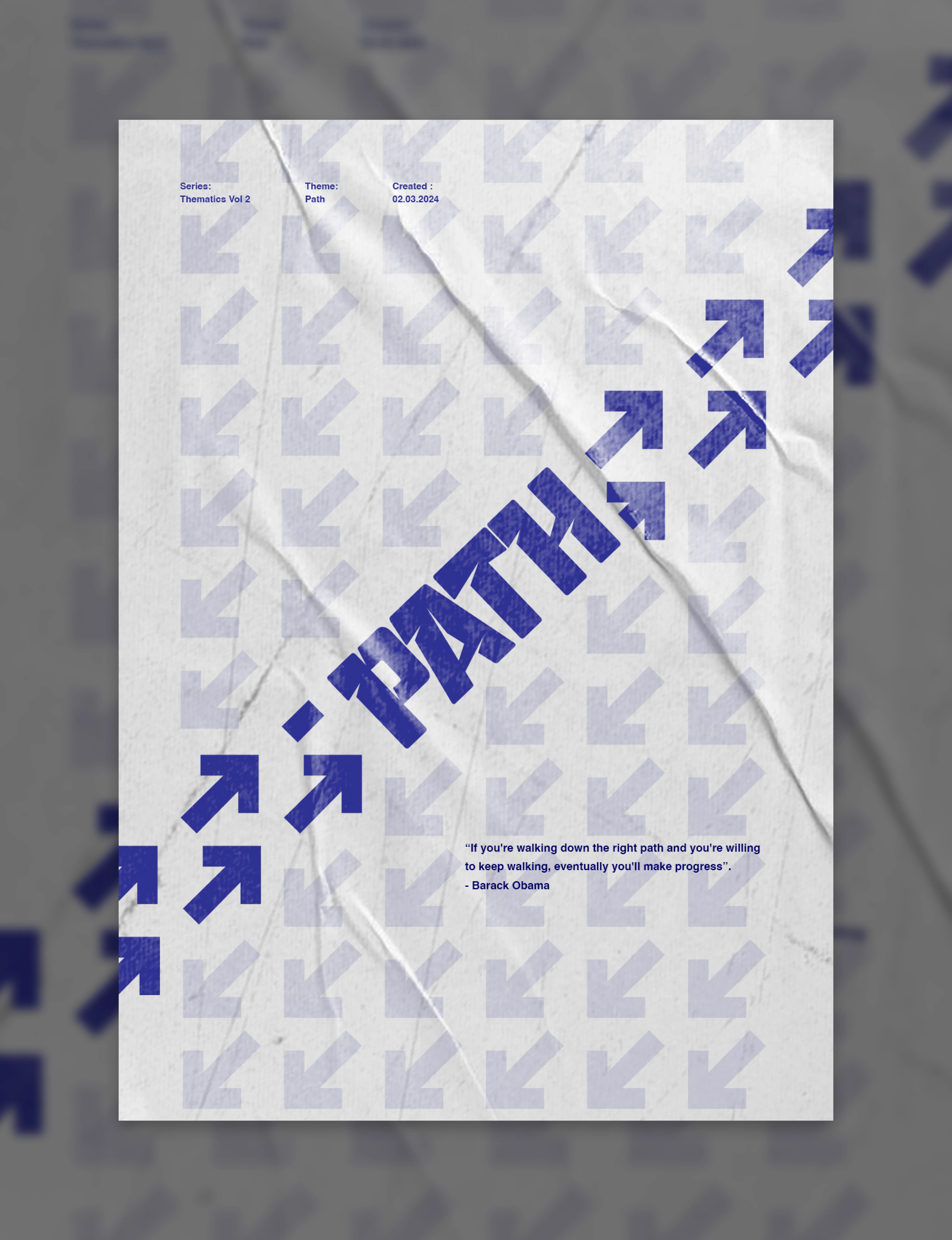 Graphic design challenge poster series