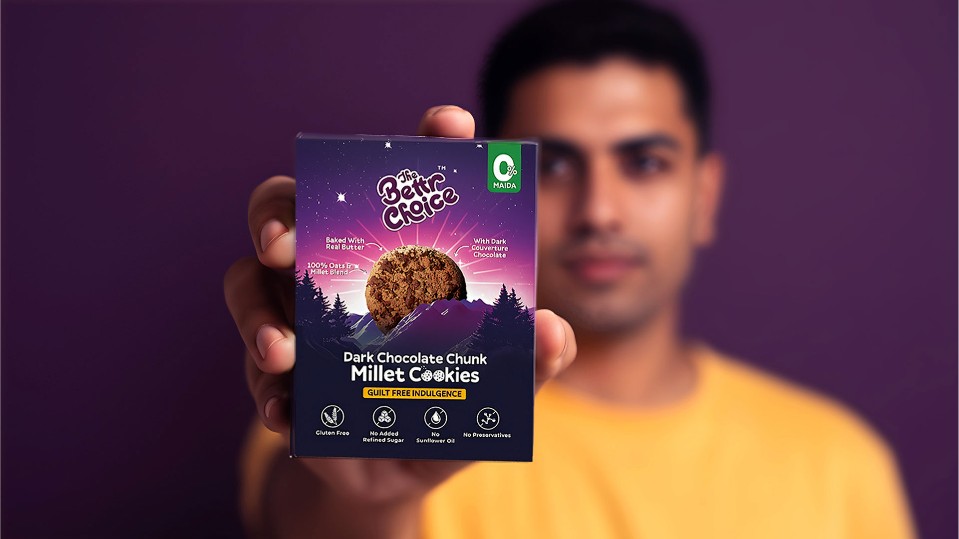 Healthy snack brand identity design