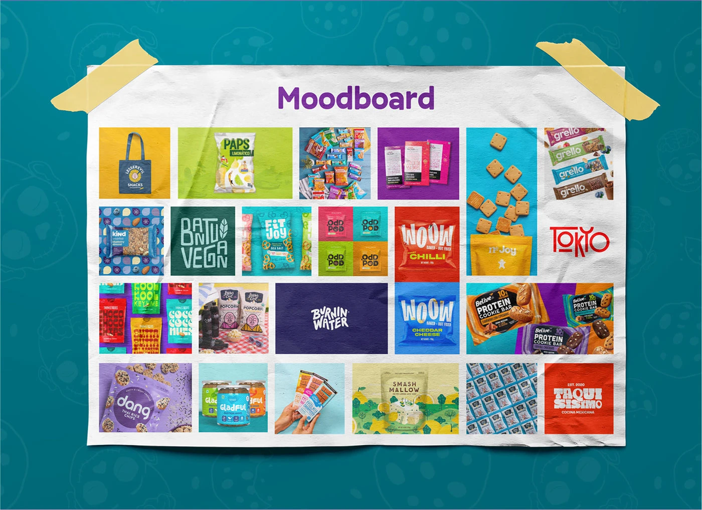 Better-for-you snack brand visuals