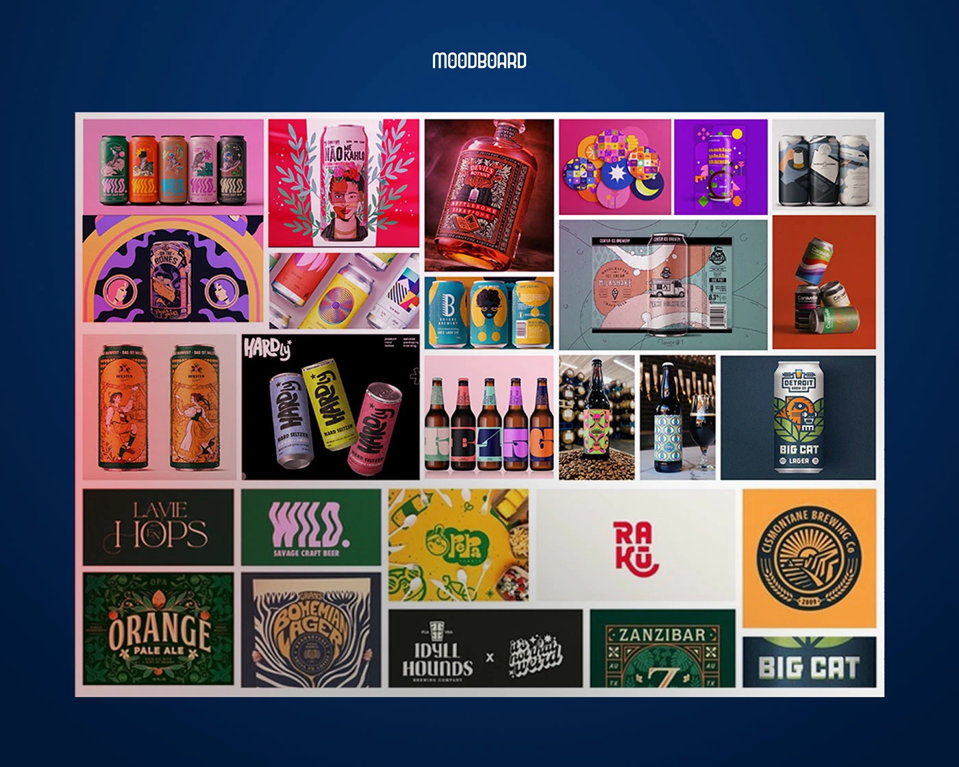 Coasters craft beer can packaging