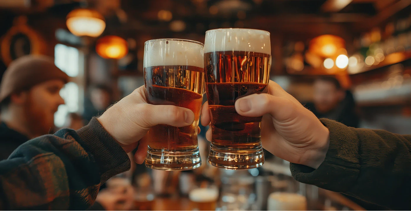 Organic craft beer packaging details